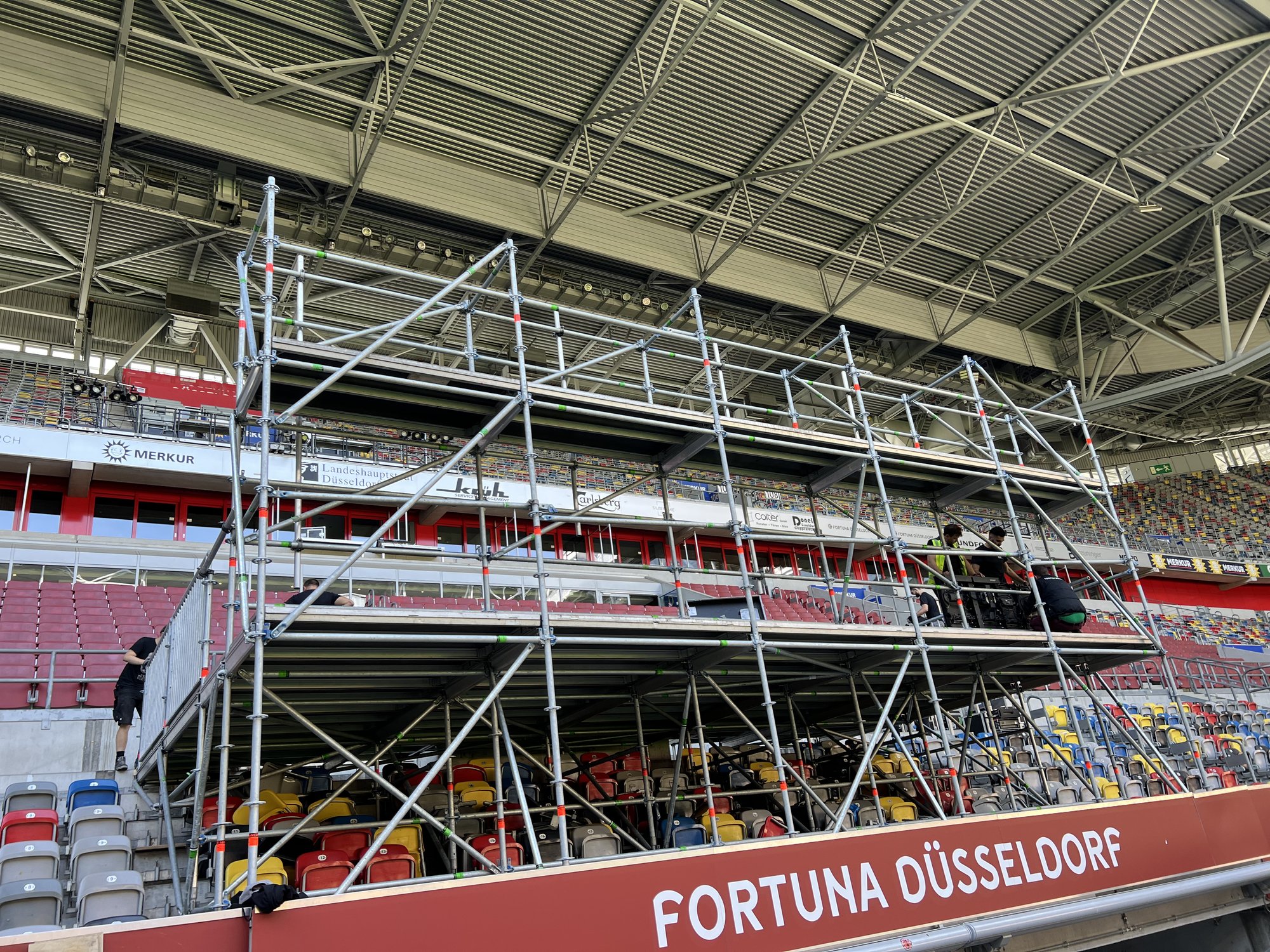 Stadion Tribünenüberbau